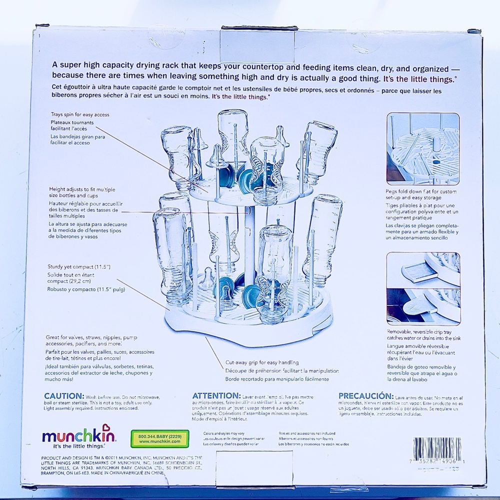 NIB Munchkin High Capacity Drying Rack - Picture 2 of 3